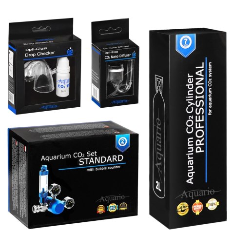 Aquario BLUE Standard - zestaw CO2 z butlą 2l