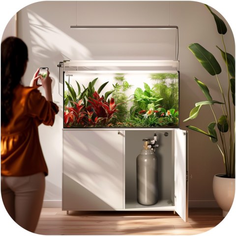 Aquario CO2 Bottle Fat - butla CO2 8l niska z zaworem Aquario CO2 Bottle Fat - butla CO2 8l niska z zaworem
