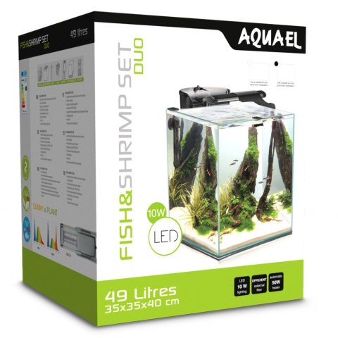 Aquael Fish Shrimp Set DUO 35 - zestaw akwarium 49l Aquael Fish Shrimp Set DUO 35 - zestaw akwarium 49l