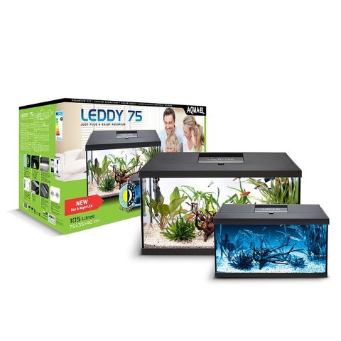 Aquael Leddy 75 Day&Night Black 2.0 - zestaw akwariowy Aquael Leddy 75 Day&Night Black 2.0 - zestaw akwariowy