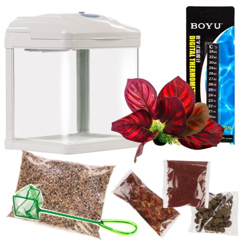 Zestaw SUNSUN Pika-Pika AquaKids Set - akwarium 3l białe Zestaw SUNSUN Pika-Pika AquaKids Set - akwarium 3l białe
