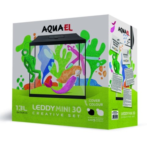 Aquael LEDDY MINI 30 CZARNY - akwarium 12,6l Aquael LEDDY MINI 30 CZARNY - akwarium 12,6l
