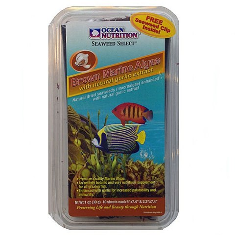 Ocean Nutrition Seaweed Brown 30g + Clip - algi z czosnkiem i klipsem Ocean Nutrition Seaweed Brown 30g + Clip - algi z czosnkiem i klipsem
