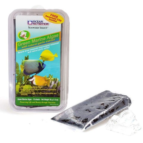 Ocean Nutrition Seaweed Green 30g + Clip - algi z czosnkiem i klipsem Ocean Nutrition Seaweed Green 30g + Clip - algi z czosnkiem i klipsem