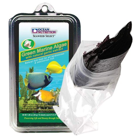 Ocean Nutrition Seaweed Green 30g + Clip - algi z czosnkiem i klipsem Ocean Nutrition Seaweed Green 30g + Clip - algi z czosnkiem i klipsem