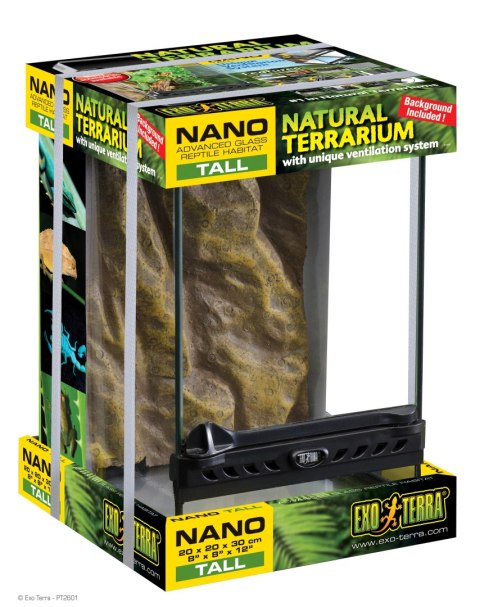 Exo Terra Terrarium szklane Nano Tall 20x20x30 cm Exo Terra Terrarium szklane Nano Tall 20x20x30 cm