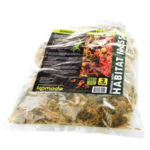 Komodo Habitat Moss 3l - żywy mech torfowiec 400g Komodo Habitat Moss 3l - żywy mech torfowiec 400g