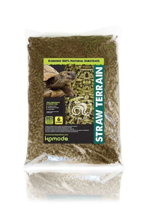 Komodo Straw Terrain 6l - podłoże z słomy dla żółwi Komodo Straw Terrain 6l - podłoże z słomy dla żółwi