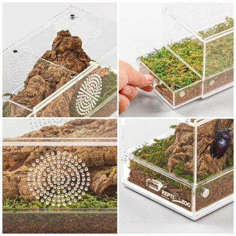 Repti-Zoo Easy Clean Acrylic Terrarium - terrarium akrylowe 20x10x10cm Repti-Zoo Easy Clean Acrylic Terrarium - terrarium akrylowe 20x10x10cm