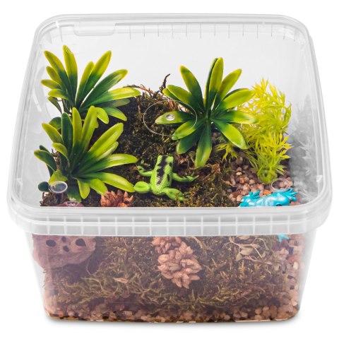 Terrario ReptiBox 19x19x12cm - przeźroczyste terrarium faunarium Terrario ReptiBox 19x19x12cm - przeźroczyste terrarium faunarium