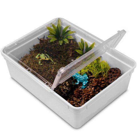 Terrario Reptiland White 25x19x7,5cm - białe terrarium faunarium Terrario Reptiland White 25x19x7,5cm - białe terrarium faunarium