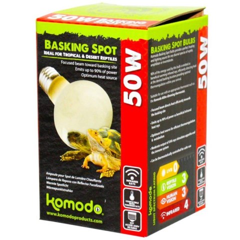 Komodo Basking Spot 75W - żarówka grzewcza 3w1 Komodo Basking Spot 75W - żarówka grzewcza 3w1