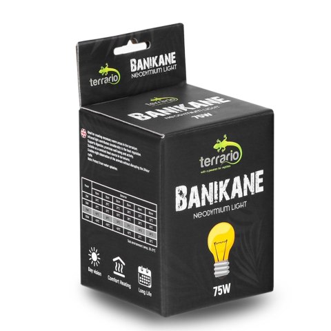 Terrario Banikane Neodymium Light - żarówka grzewcza neodymowa 75W Terrario Banikane Neodymium Light - żarówka grzewcza neodymowa 75W