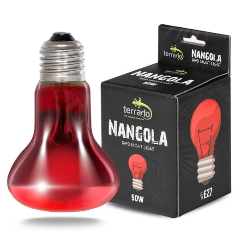 Terrario Nangola Red Night Light - żarówka podczerwona 50W Terrario Nangola Red Night Light - żarówka podczerwona 50W