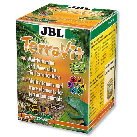 JBL TerraVit - witaminy i pierwiastki śladowe dla zwierząt terrariowych JBL TerraVit - witaminy i pierwiastki śladowe dla zwierząt terrariowych
