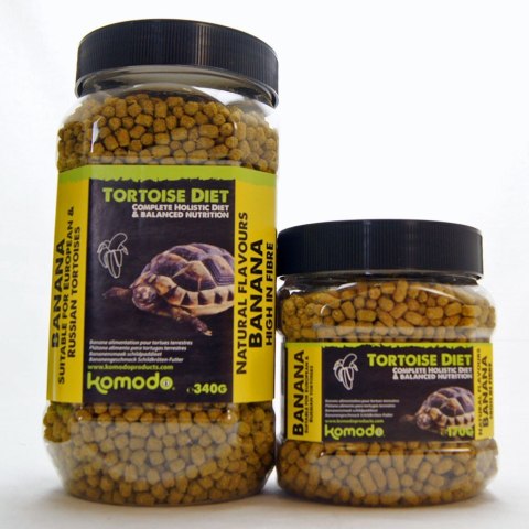 Komodo Tortoise Diet Banana 170g - pokarm dla żółwi Komodo Tortoise Diet Banana 170g - pokarm dla żółwi