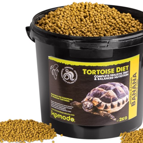 Komodo Tortoise Diet Banana 2kg - pokarm dla żółwi Komodo Tortoise Diet Banana 2kg - pokarm dla żółwi