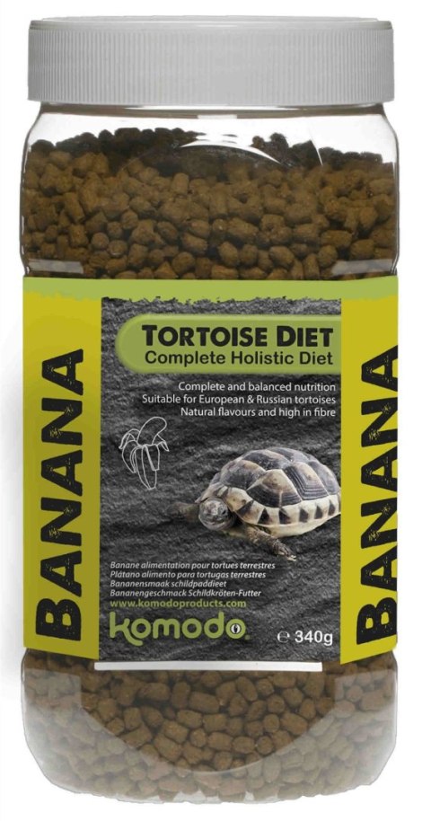 Komodo Tortoise Diet Banana 340g - pokarm dla żółwi Komodo Tortoise Diet Banana 340g - pokarm dla żółwi