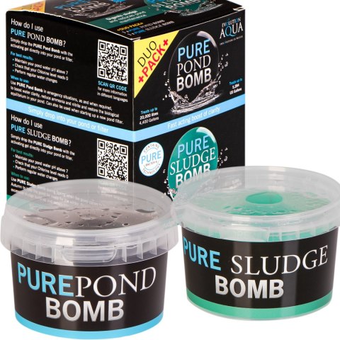 Evolution Aqua Duo Pack Pure Sludge Bomb & Pond Bomb - usuwanie osadu i bakterie Evolution Aqua Duo Pack Pure Sludge Bomb & Pond Bomb - usuwanie osadu i bakterie