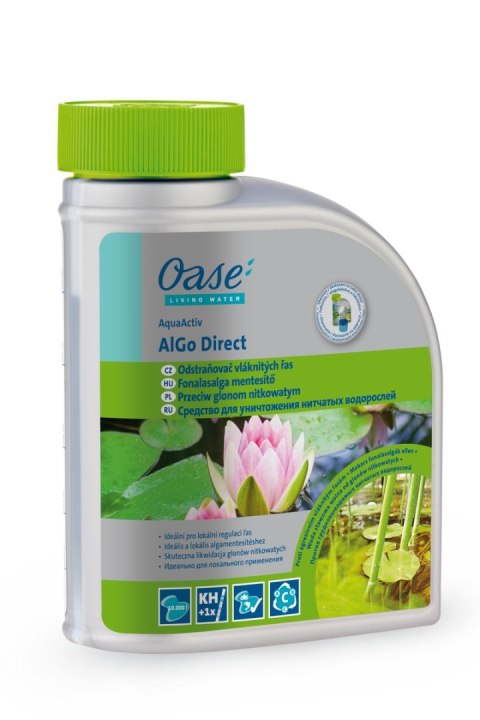 Oase AquaActiv AlGo Direct 500ml - przeciw glonom nitkowatym Oase AquaActiv AlGo Direct 500ml - przeciw glonom nitkowatym