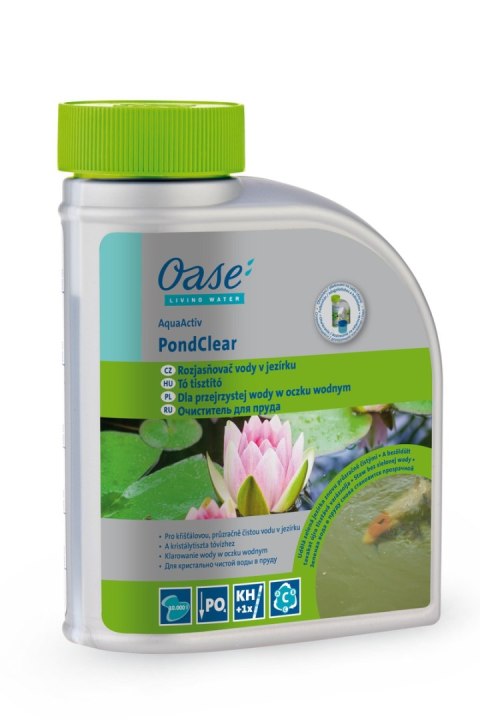 Oase AquaActiv PondClear 500ml - przejrzysta woda w oczku wodnym Oase AquaActiv PondClear 500ml - przejrzysta woda w oczku wodnym