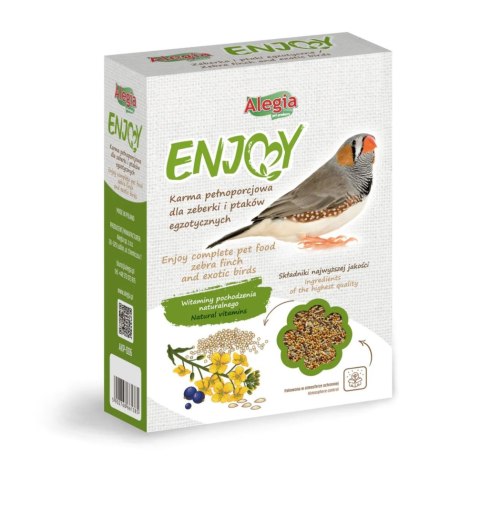 Alegia Enjoy pokarm dla zeberek i papużek egzotycznych 450g Alegia Enjoy pokarm dla zeberek i papużek egzotycznych 450g