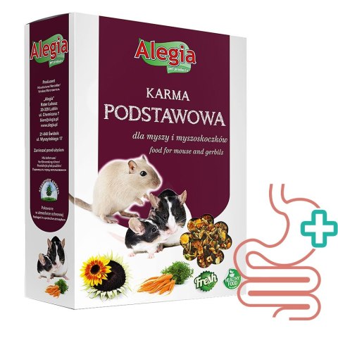 Alegia - karma podstawowa dla myszy i myszoskoczków 450g Alegia - karma podstawowa dla myszy i myszoskoczków 450g