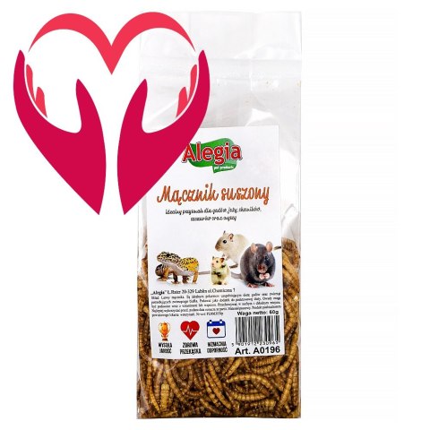 Alegia - larwy mącznika 60g Alegia - larwy mącznika 60g