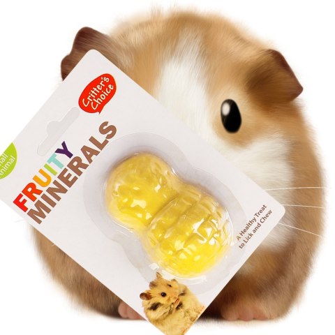 HappyPet Fruity Minerals 30g - kostka wapienna ananasowa HappyPet Fruity Minerals 30g - kostka wapienna ananasowa