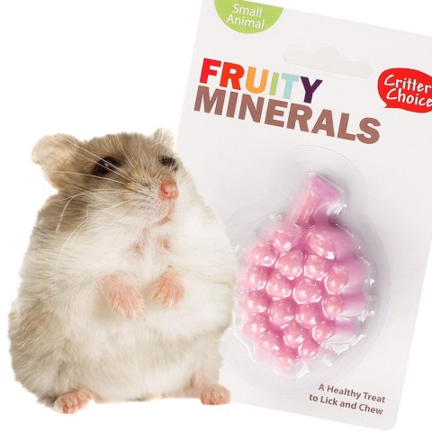HappyPet Fruity Minerals 30g - kostka wapienna winogronowa HappyPet Fruity Minerals 30g - kostka wapienna winogronowa