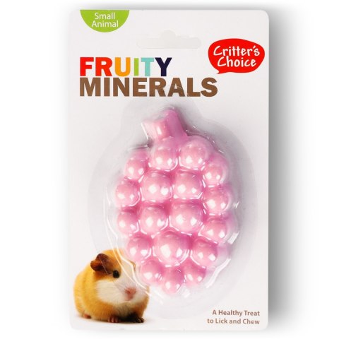 HappyPet Fruity Minerals 60g - kostka wapienna winogronowa HappyPet Fruity Minerals 60g - kostka wapienna winogronowa