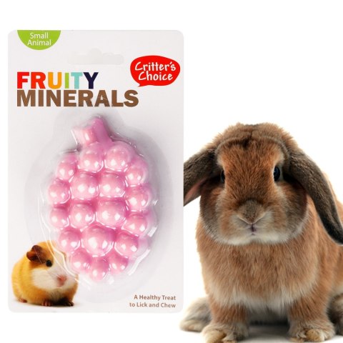 HappyPet Fruity Minerals 60g - kostka wapienna winogronowa HappyPet Fruity Minerals 60g - kostka wapienna winogronowa