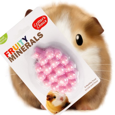HappyPet Fruity Minerals 60g - kostka wapienna winogronowa HappyPet Fruity Minerals 60g - kostka wapienna winogronowa