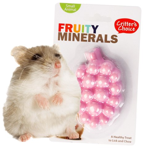 HappyPet Fruity Minerals 60g - kostka wapienna winogronowa HappyPet Fruity Minerals 60g - kostka wapienna winogronowa