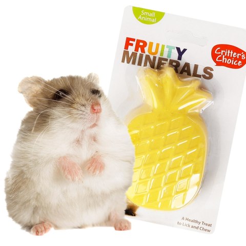 HappyPet Fruity Minerals 70g - kostka wapienna ananasowa HappyPet Fruity Minerals 70g - kostka wapienna ananasowa