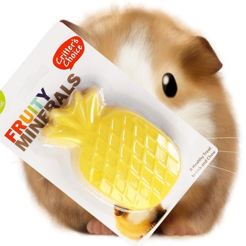HappyPet Fruity Minerals 70g - kostka wapienna ananasowa HappyPet Fruity Minerals 70g - kostka wapienna ananasowa