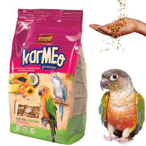 Vitapol Karmeo Premium - karma pełnoporcjowa dla średnich papug 2,5kg Vitapol Karmeo Premium - karma pełnoporcjowa dla średnich papug 2,5kg