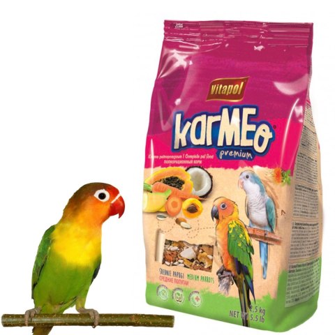 Vitapol Karmeo Premium - karma pełnoporcjowa dla średnich papug 2,5kg Vitapol Karmeo Premium - karma pełnoporcjowa dla średnich papug 2,5kg