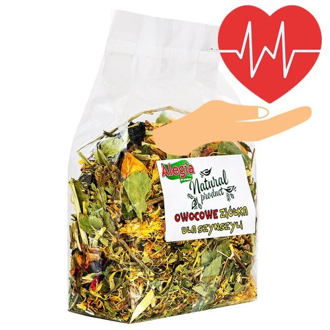 Alegia - owocowe ziółka dla szynszyli 130g Alegia - owocowe ziółka dla szynszyli 130g