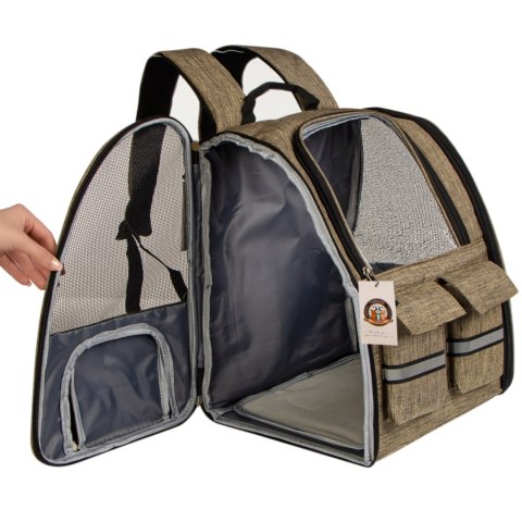 Furrever Friends Cattic Khaki - plecak transporter dla kota i psa Furrever Friends Cattic Khaki - plecak transporter dla kota i psa