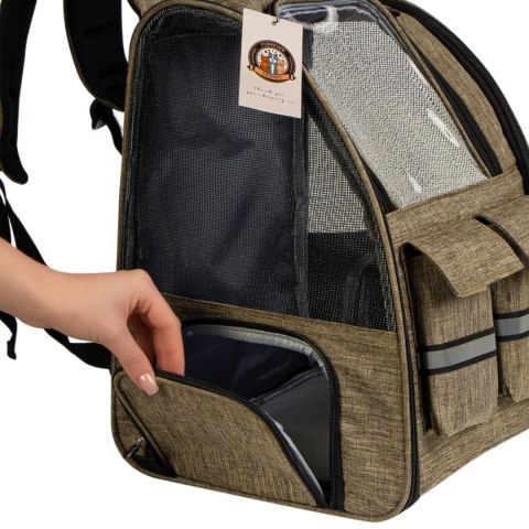 Furrever Friends Cattic Khaki - plecak transporter dla kota i psa Furrever Friends Cattic Khaki - plecak transporter dla kota i psa