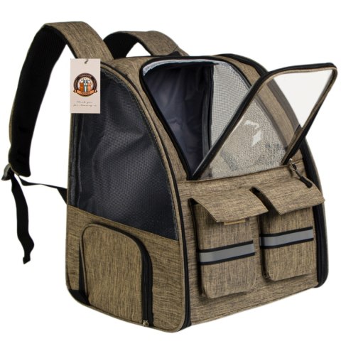Furrever Friends Cattic Khaki - plecak transporter dla kota i psa Furrever Friends Cattic Khaki - plecak transporter dla kota i psa