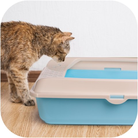 Furrever Friends Purrfect Box Blue with Scoop - duża kuweta z łopatką Furrever Friends Purrfect Box Blue with Scoop - duża kuweta z łopatką