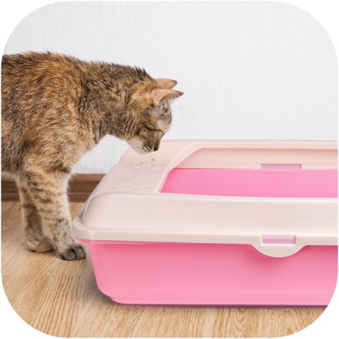 Furrever Friends Purrfect Box Pink with Scoop - duża kuweta z łopatką Furrever Friends Purrfect Box Pink with Scoop - duża kuweta z łopatką