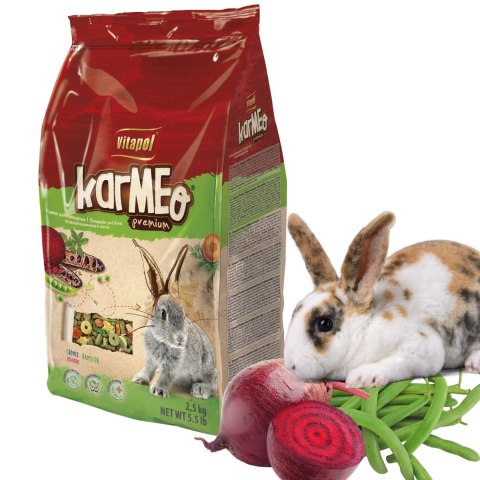 Vitapol Karmeo Premium - karma pełnoporcjowa dla królika 2,5kg Vitapol Karmeo Premium - karma pełnoporcjowa dla królika 2,5kg