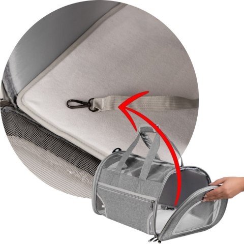 Furrever Friends Fluffy Bag Gray - transporter dla kota i psa Furrever Friends Fluffy Bag Gray - transporter dla kota i psa