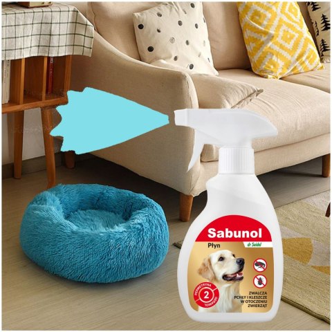 Sabunol Spray 250ml - płyn do zwalczania pcheł z legowiska i otoczenia Sabunol Spray 250ml - płyn do zwalczania pcheł z legowiska i otoczenia