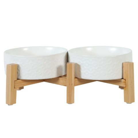 Zolux Keramo Duo - miska ceramiczna biała 2 x 700ml Zolux Keramo Duo - miska ceramiczna biała 2 x 700ml