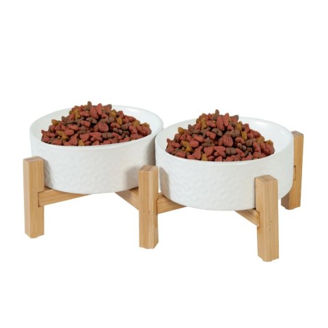 Zolux Keramo Duo - miska ceramiczna biała 2 x 700ml Zolux Keramo Duo - miska ceramiczna biała 2 x 700ml