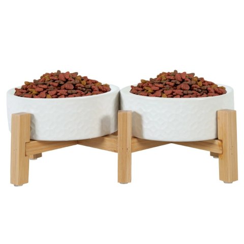 Zolux Keramo Duo - miska ceramiczna biała 2 x 700ml Zolux Keramo Duo - miska ceramiczna biała 2 x 700ml